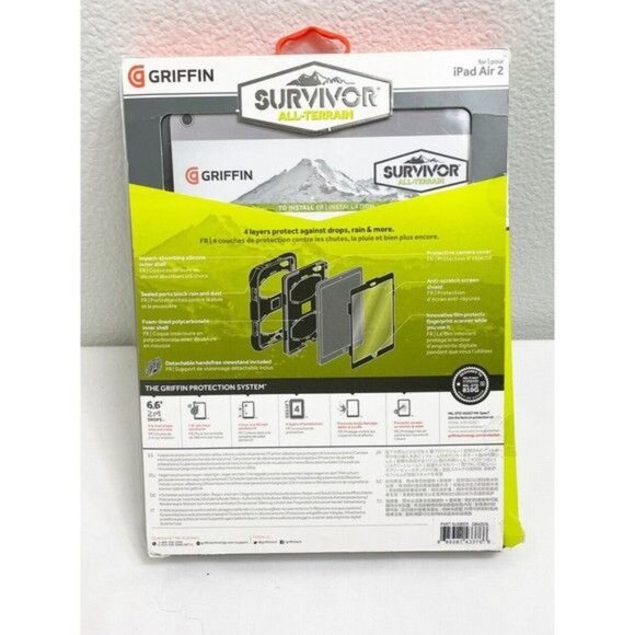 Griffin GB42576 Survivor All-Terrain Rugged PET Protective Case for Apple iPad 2 - Picture 5 of 6